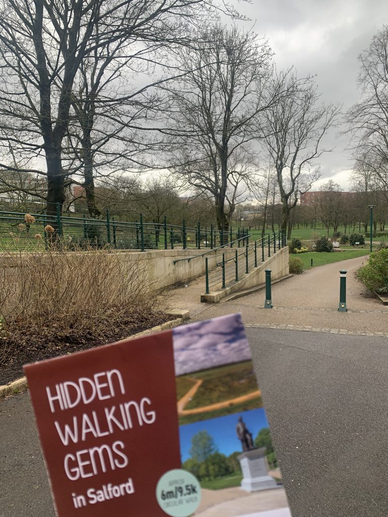 Map in front of Peel Park