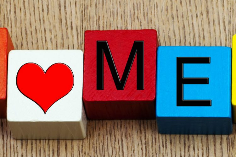 "I love me" building blocks