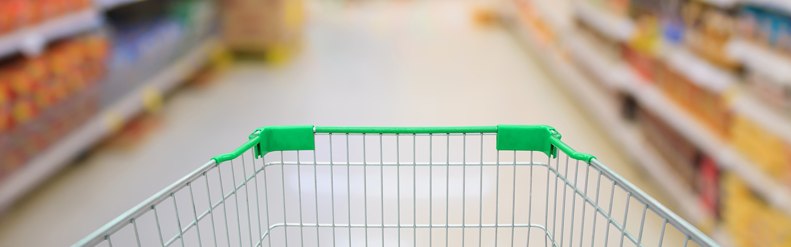 Supermarket shopping trolley