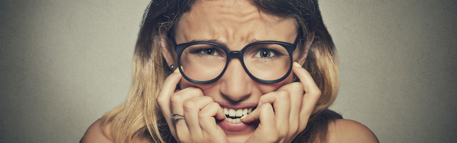 Young woman looking anxious