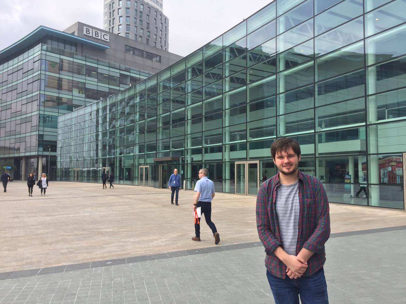 Lee at MediaCityUK