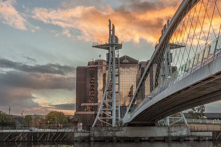 Image: Sunset over Salford Quays