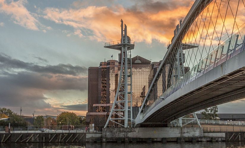 Image: Sunset over Salford Quays