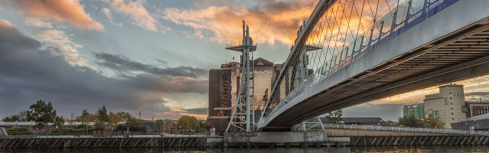 Image: Sunset over Salford Quays