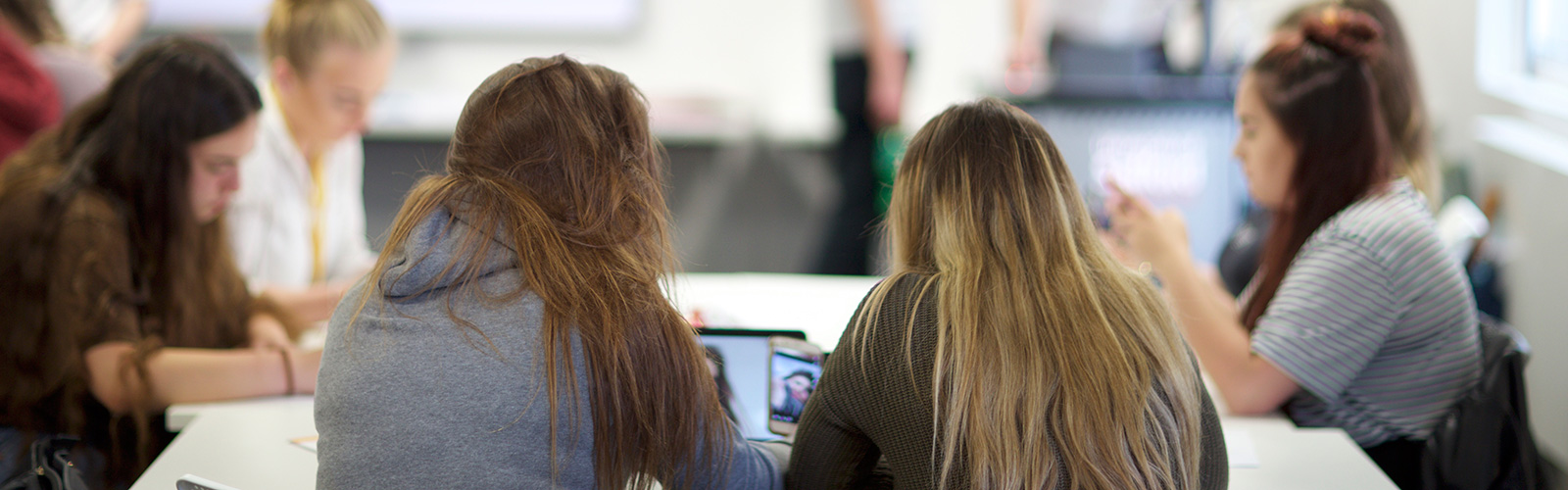 Image: students studying at university