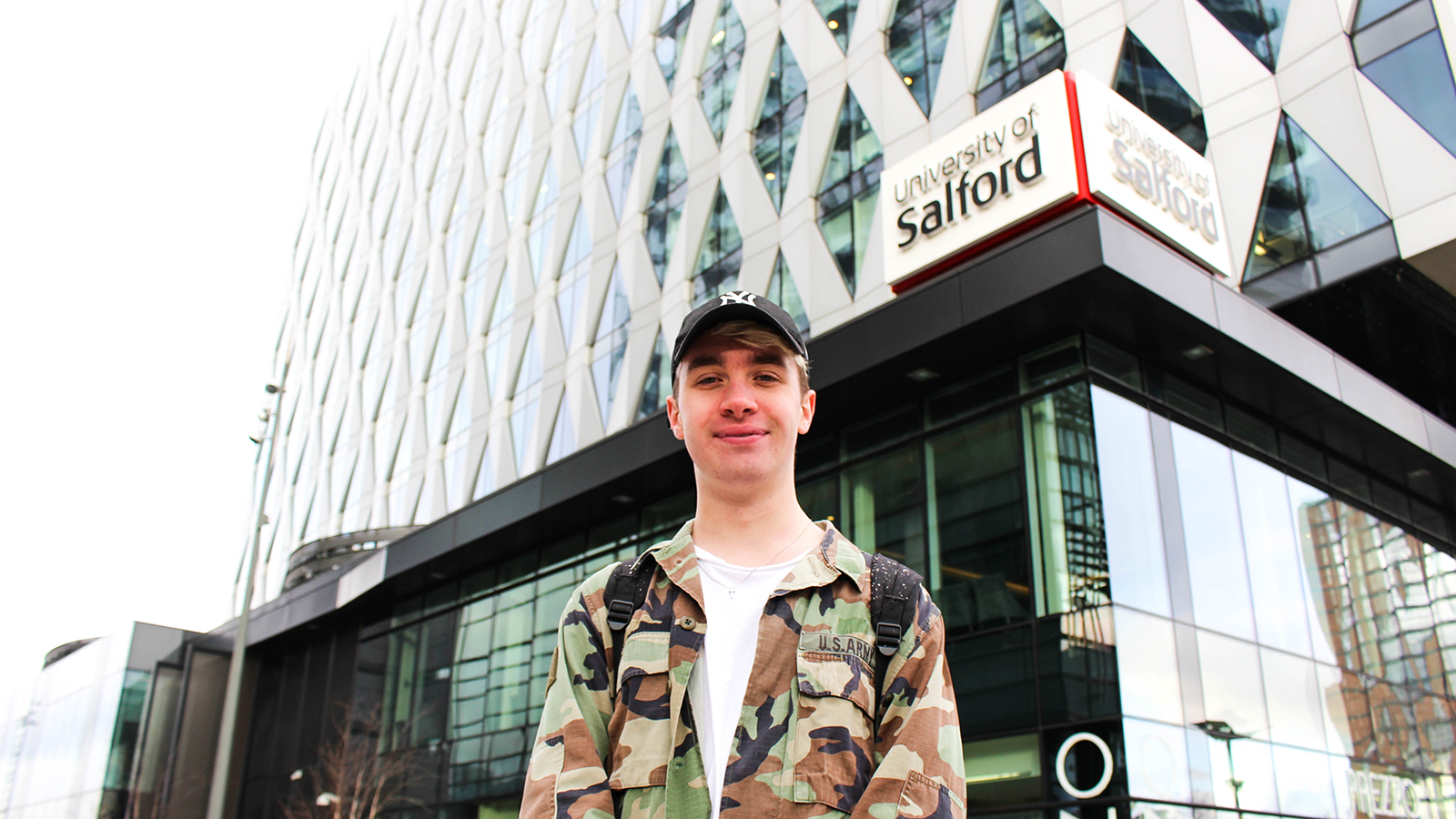 Image: Callum at MediaCityUK