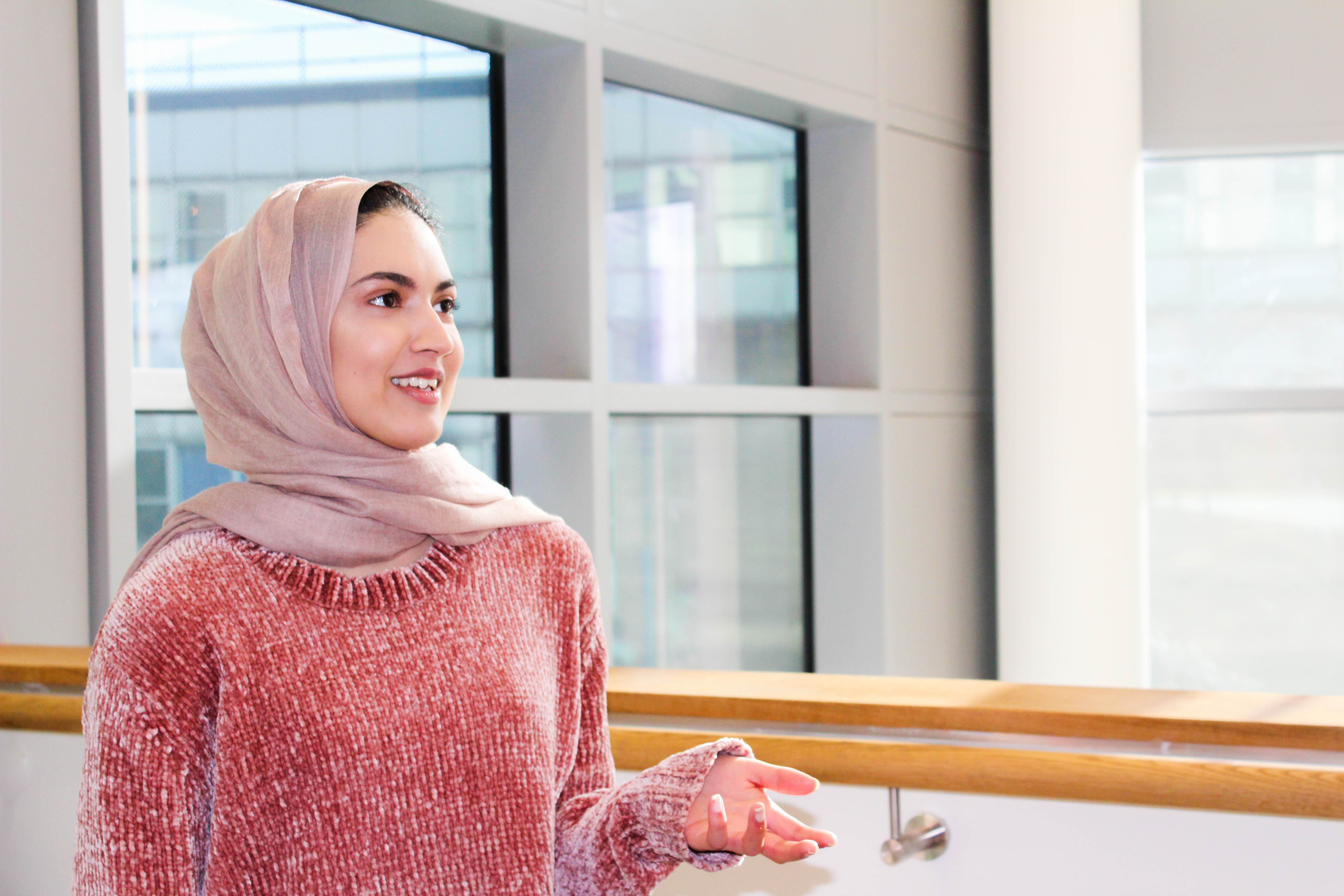 Image: Portrait photograph of Biomedical Science student Farah Saddique