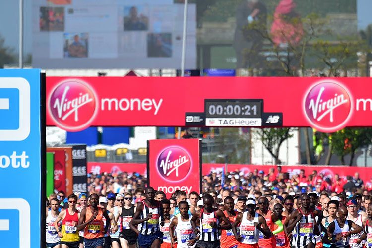 London Marathon, Start