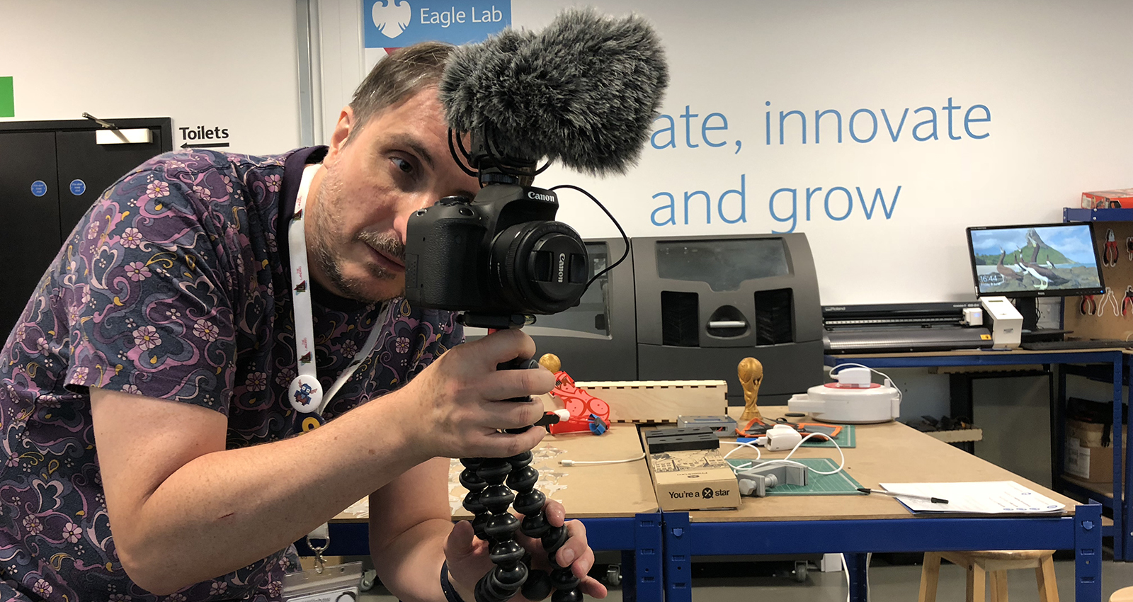 Image: Paul working in the lab.