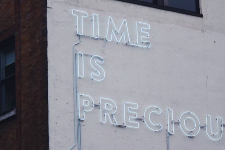 Image: Time is precious sign