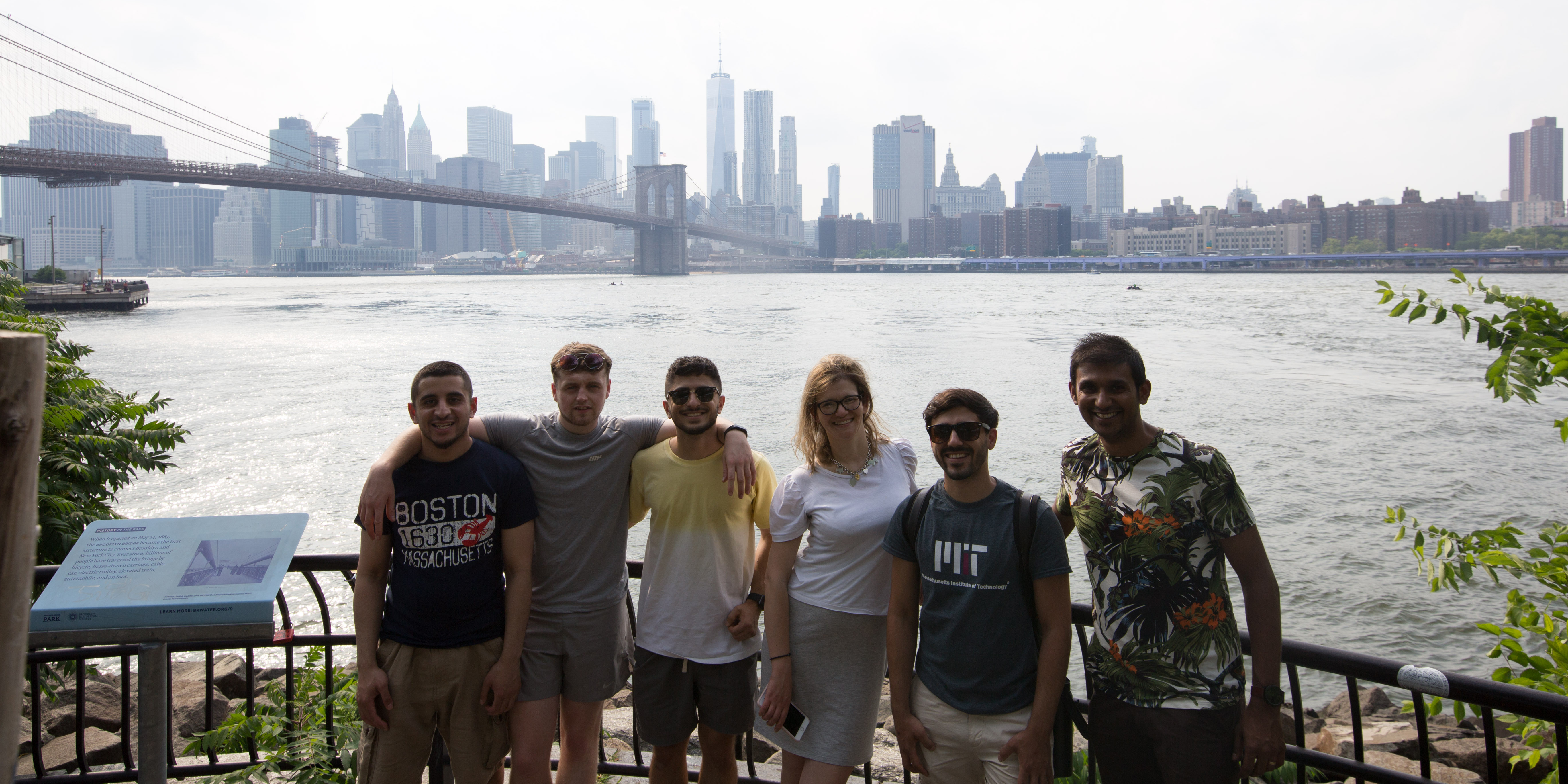 Image: Ari and fellow students in NYC.