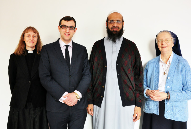 Chaplains of the Faith Centre- Reverend Dr Kim Wasey, Rabbi Ephraim Guttentag, Imam Rashid Musa, Sister Teresa Wild 