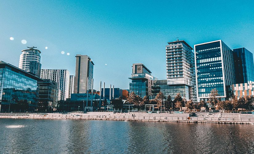 Panoramic Photo of the mediacity area from the other side