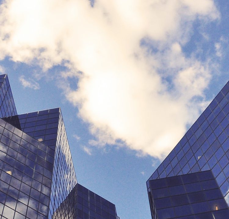 Photo of glass buildings