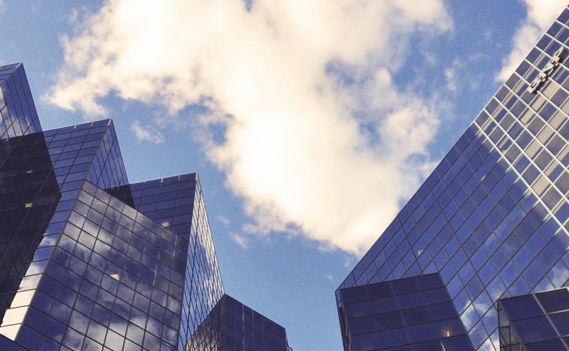 Photo of glass buildings