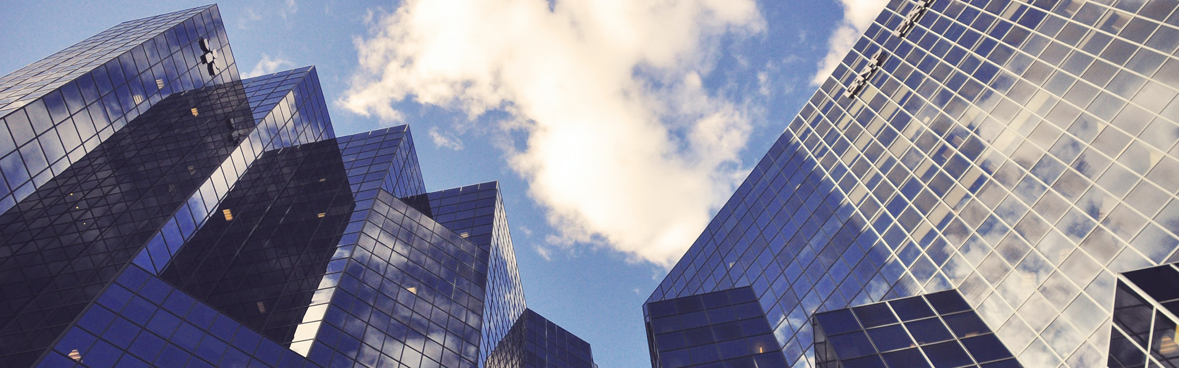 Photo of glass buildings