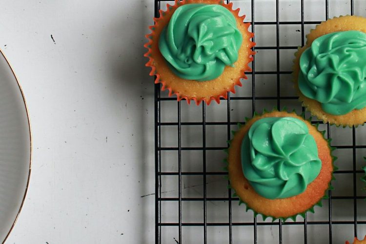 Image of cupcakes with green icing