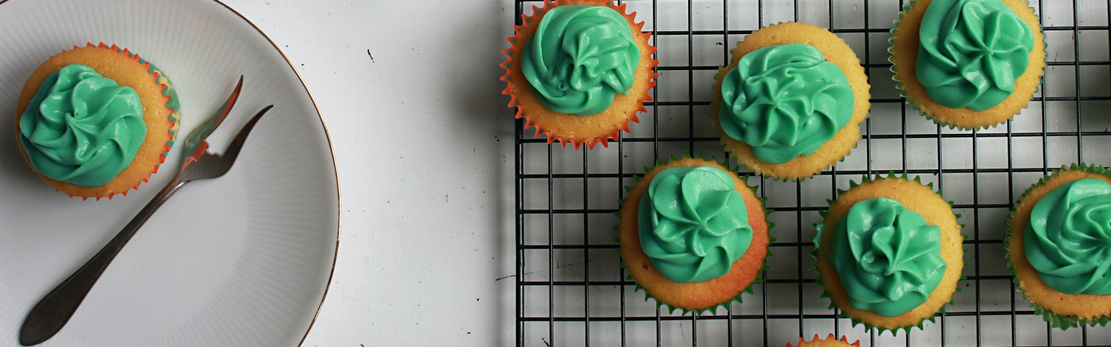 Image of cupcakes with green icing