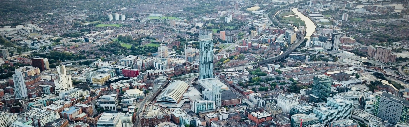 Aerial image of Manchester