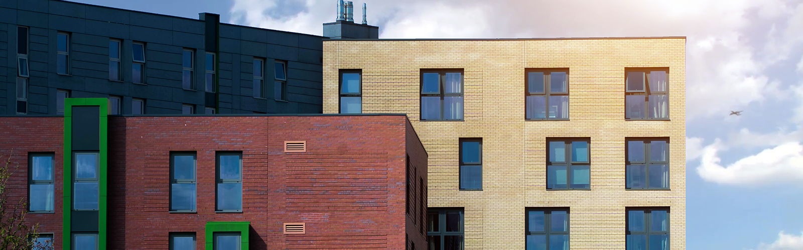 The top of University of Salford student accommodations