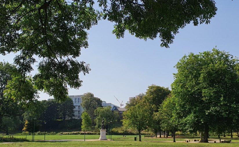 Peel Park on a sunny day