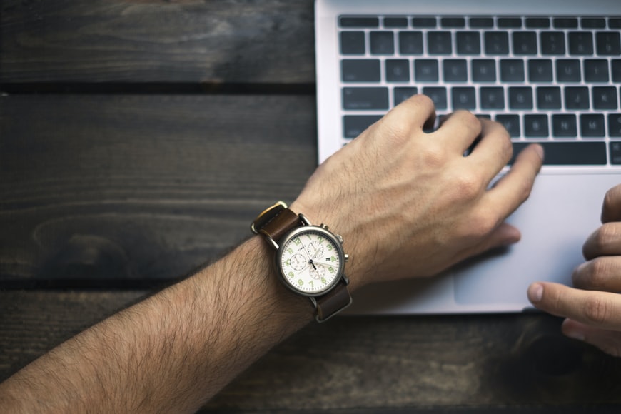 Watch on a person's arm