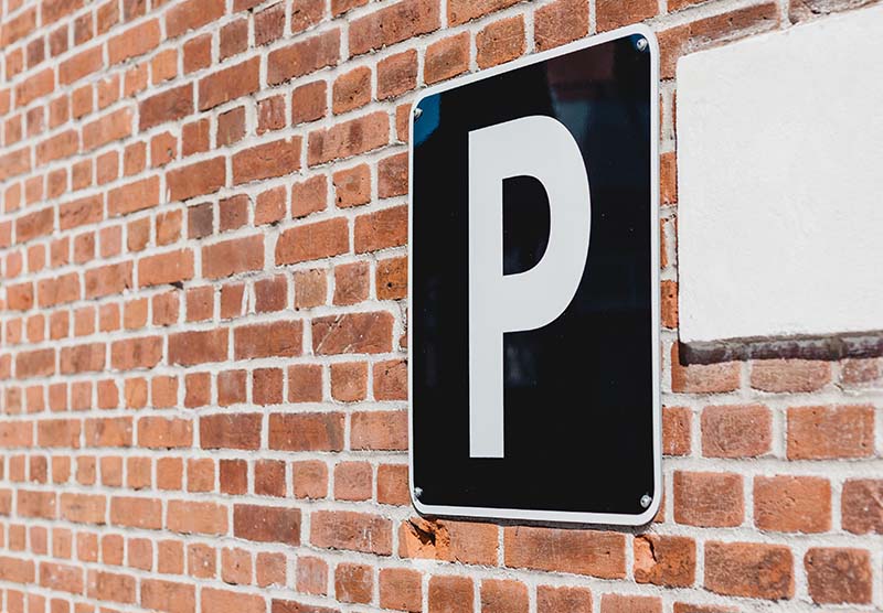 Car parking sign