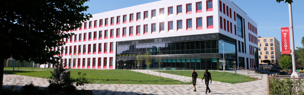 Exterior image of the new science, engineering and environment building