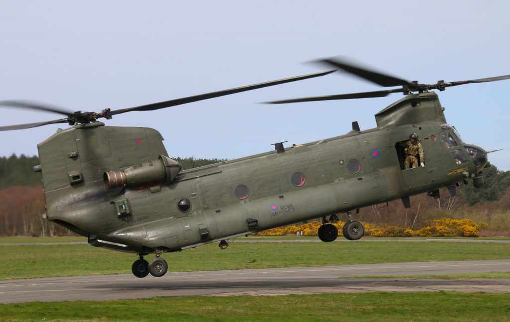 Image provided by Nataniel of a chinook in Liverpool