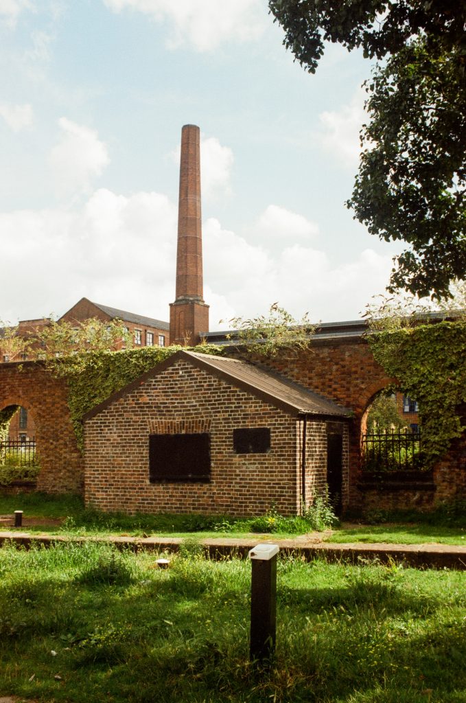 Shot of the Old Brickwood Building near Islington Marina