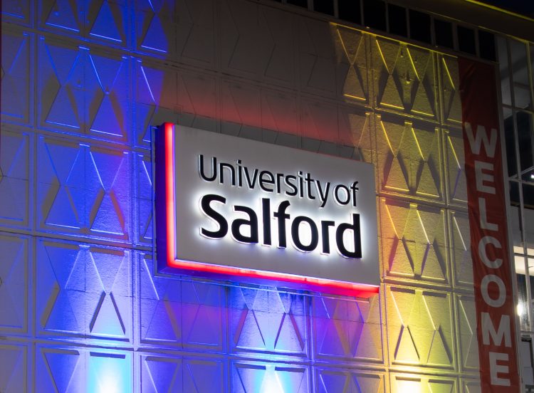 University of Salford exterior of Maxwell Building