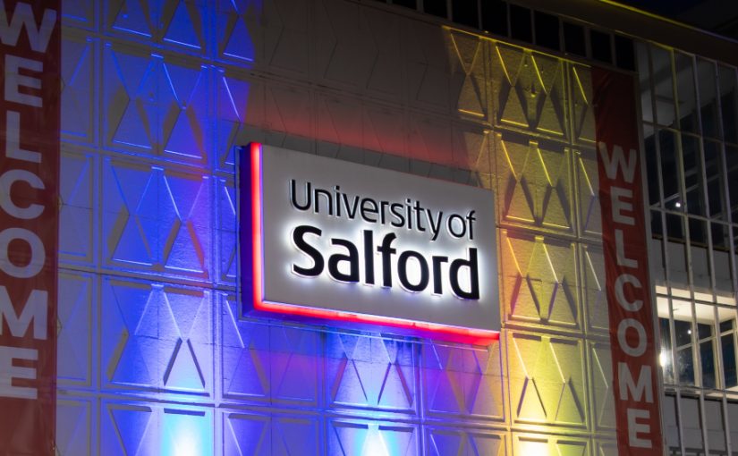 University of Salford exterior of Maxwell Building