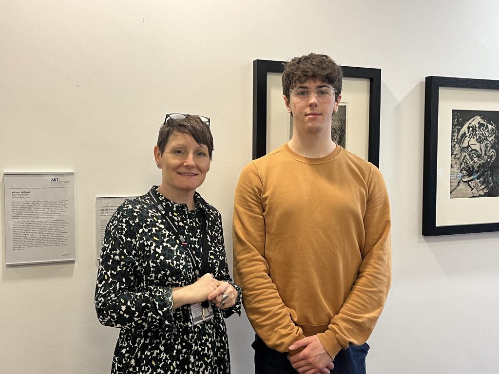 International Business Management student Oliver Scragg and academic supervisor, Sandra Donnelly.