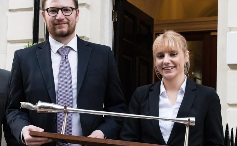 Banner Image of Emma Clarke at Mooting competition