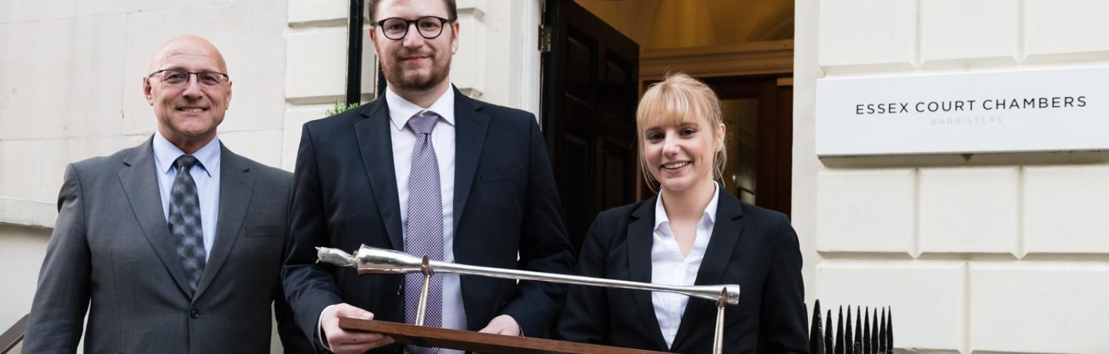 Banner Image of Emma Clarke at Mooting competition