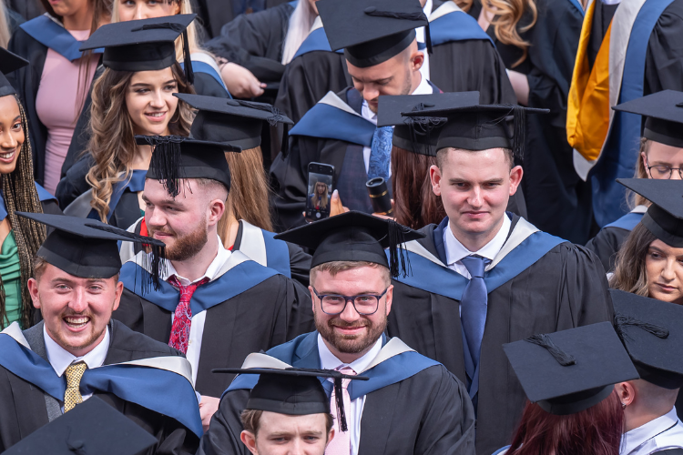 Graduates outside the Lowry