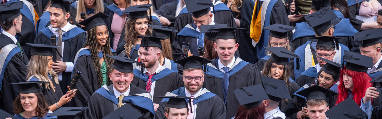 Graduates outside the Lowry