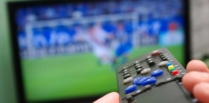 Photograph of TV broadcasting sports