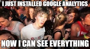 Google Analytics meme sudden clarity clarence reads i just installed google analytics now i can see everything 