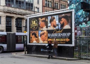 Clear Channel billboard MG Barbershop